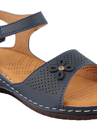 Stylestry Women's & Girl's Ortho Care Blue Dr Orthopaedic Super Comfort Fit Cushion Sandals
