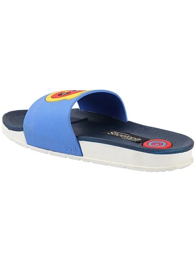 Stylestry Women Blue Printed Sliders