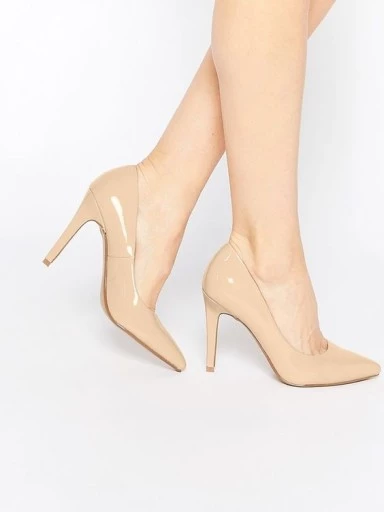 Stylestry Womens & Girls Tan Solid Stiletto Pumps