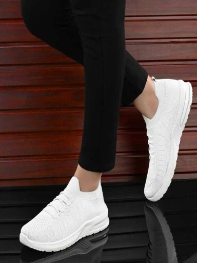 Stylestry Women White Walking Shoes