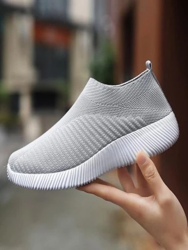 Stylestry Womens & Girls Grey Casual Walking Shoes