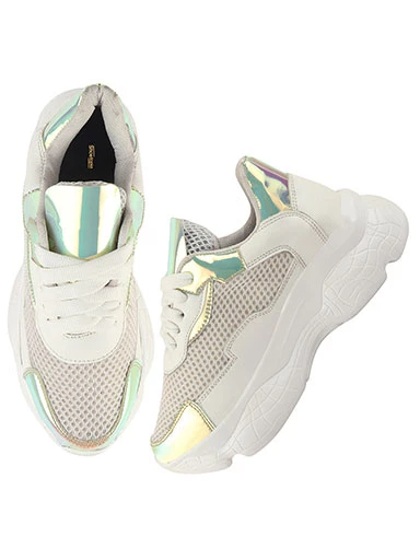 Stylestry Womens & Girls White Stylish Sneakers