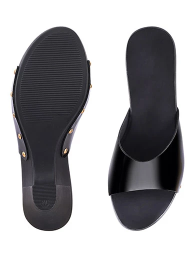 Stylestry Womens & Girls Black Solid Block Heels