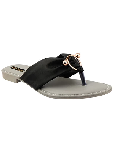 Stylestry Womens & Girls Black Flats T-Strap Flats