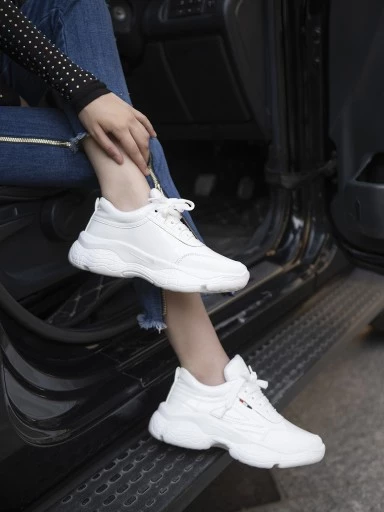 Stylestry Women White Walking Shoes