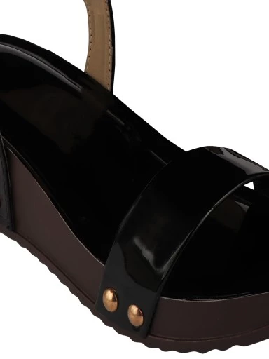 Stylestry Women Black Solid Wedges