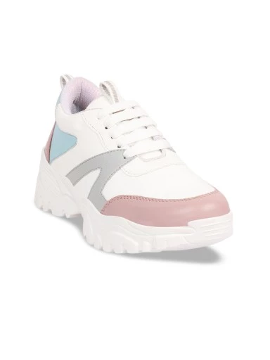 Stylestry Women's & Girls White Stylish Shoes