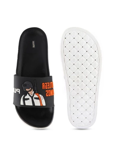 Stylestry Women Black Printed Sliders