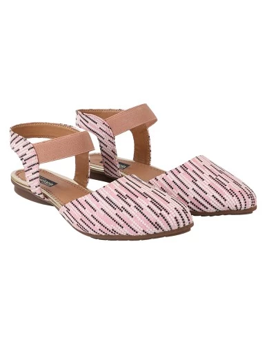 Stylestry Pink Women Flat Mules Bellies Sandals